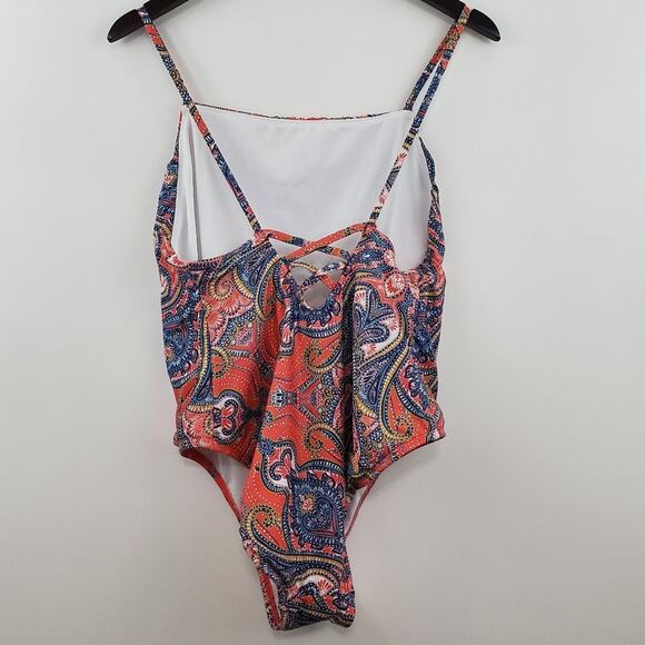 Free Press Coral Sugar Marrakesh One-Piece - Picture 2 of 4